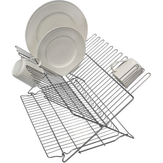 Metallic Folding Dish Rack